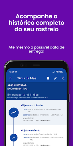 Rastreio+ Correios e Loggi Screen 2