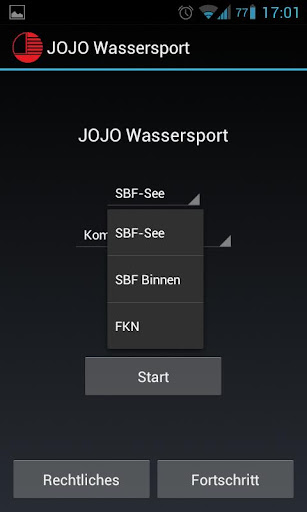 Android application JOJO-Wassersport screenshort