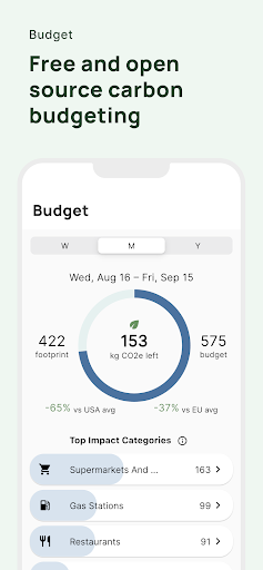 Decarbon: Climate Change App Screen 3