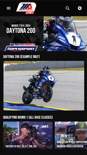 MotoAmerica Live+ Screen 3