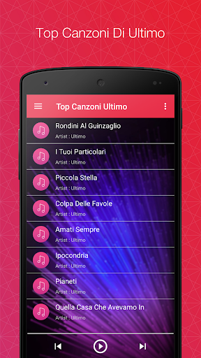 Android application Canzoni Ultimo Songs 2020 screenshort