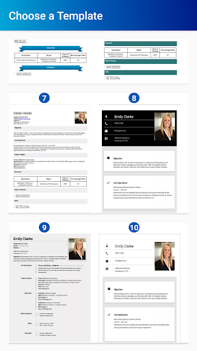 Resume Maker Screen 3