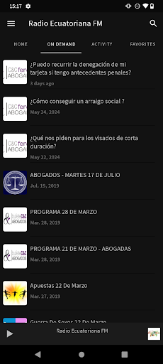 Radio Ecuatoriana FM Screen 3