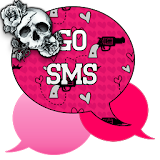 GO SMS - Rose Skulls 3 icon