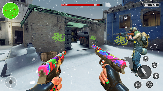 전쟁 게임 슈팅 시뮬레이션: 총기