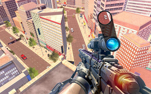 Android application Gangster Sniper Shooting Games screenshort