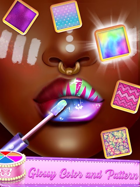 リップ アート- パーフェクト 口紅 化粧 ゲームのおすすめ画像3