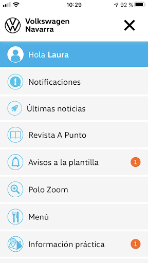 Volkswagen Navarra - Empleados Screen 2