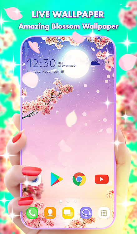 Sakura Live Wallpaper Theme - 5.10.45 - (Android)