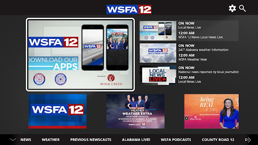 Screenshot of WSFA 12 News