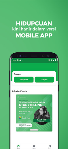 Android application HidupCUAN screenshort