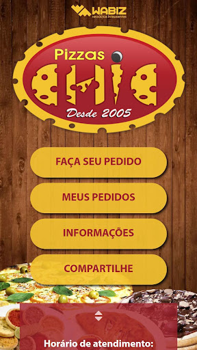 Android application Pizza Chic screenshort