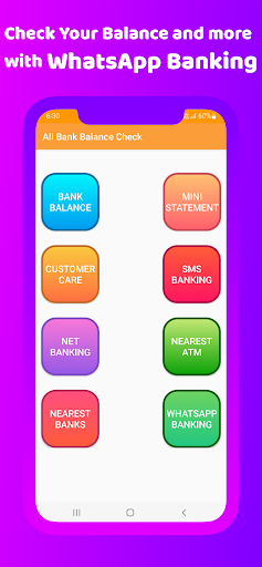 Bank Balance Check Enquiry App Screen 3