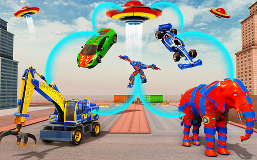 Code Triche Jeu de voiture robot pelle -jeux de robot éléphant APK MOD (Astuce) screenshots 2