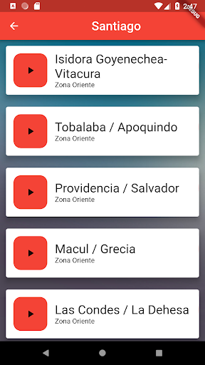 Chile Traffic Cameras Screen 3