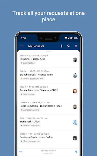 Screenshot of Qntrl - Workflow Management