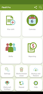 APK del calendario di lavoro a turni (FlexR Pro) (versione a pagamento/completa) 1