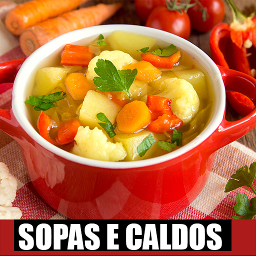 Receitas de sopas : caldos e c logo