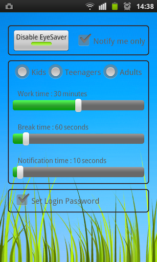 Android application Best Way to Relieve Eye Strain screenshort
