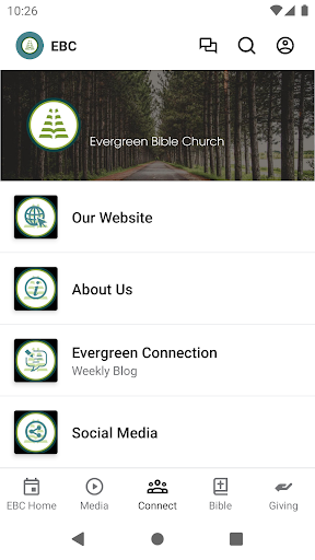 Evergreen Bible Church Screen 3