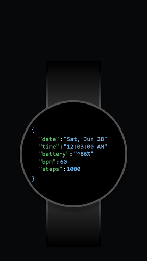 JSON Watch Face ekran görüntüsü