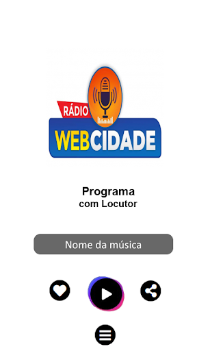 Android application Rádio Web Cidade screenshort