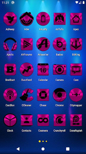 Pink and Black Icon Pack Screen 2