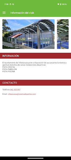 Android application Villaescusa Deportes screenshort
