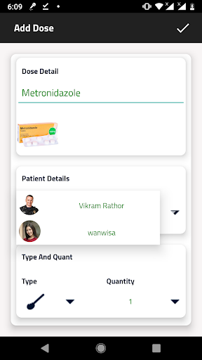 Android application Dose Care screenshort