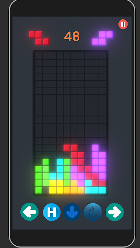 Android application Glowing Blocks screenshort