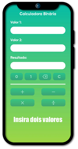 Android application Calculadora Binária - Binary C screenshort