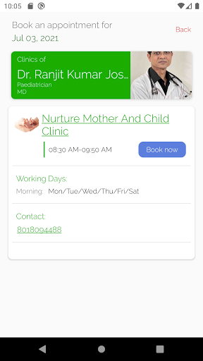 Dr Joshis Ped Clinic Screen 3
