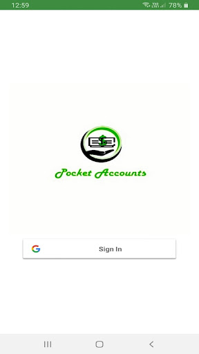 Android application Pocket Accounts screenshort