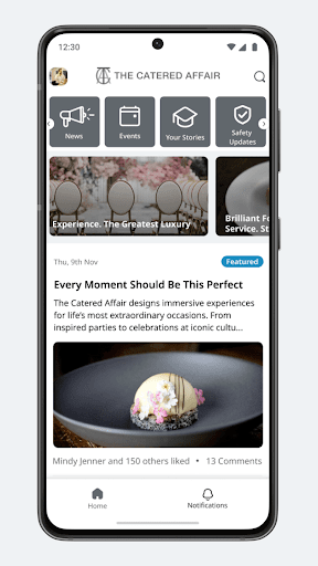 Android application TCA - The Catered Affair screenshort