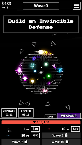 Android application Idle Wars: Defend the Galaxy screenshort