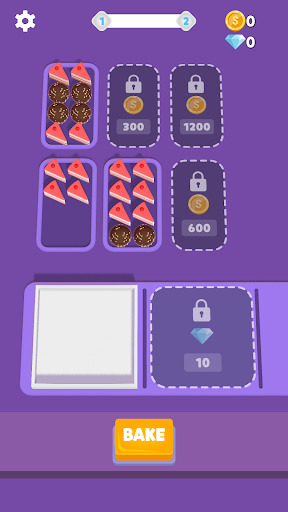 Android application Bake & Sort screenshort