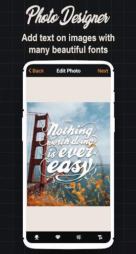 Android application Photo Designer - Text On Photo screenshort