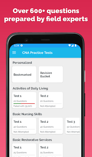 Android application CNA Practice Test 2023 screenshort