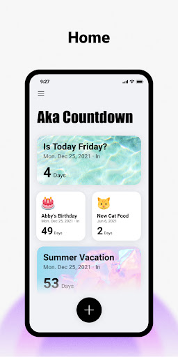 Android application Aka Countdown screenshort