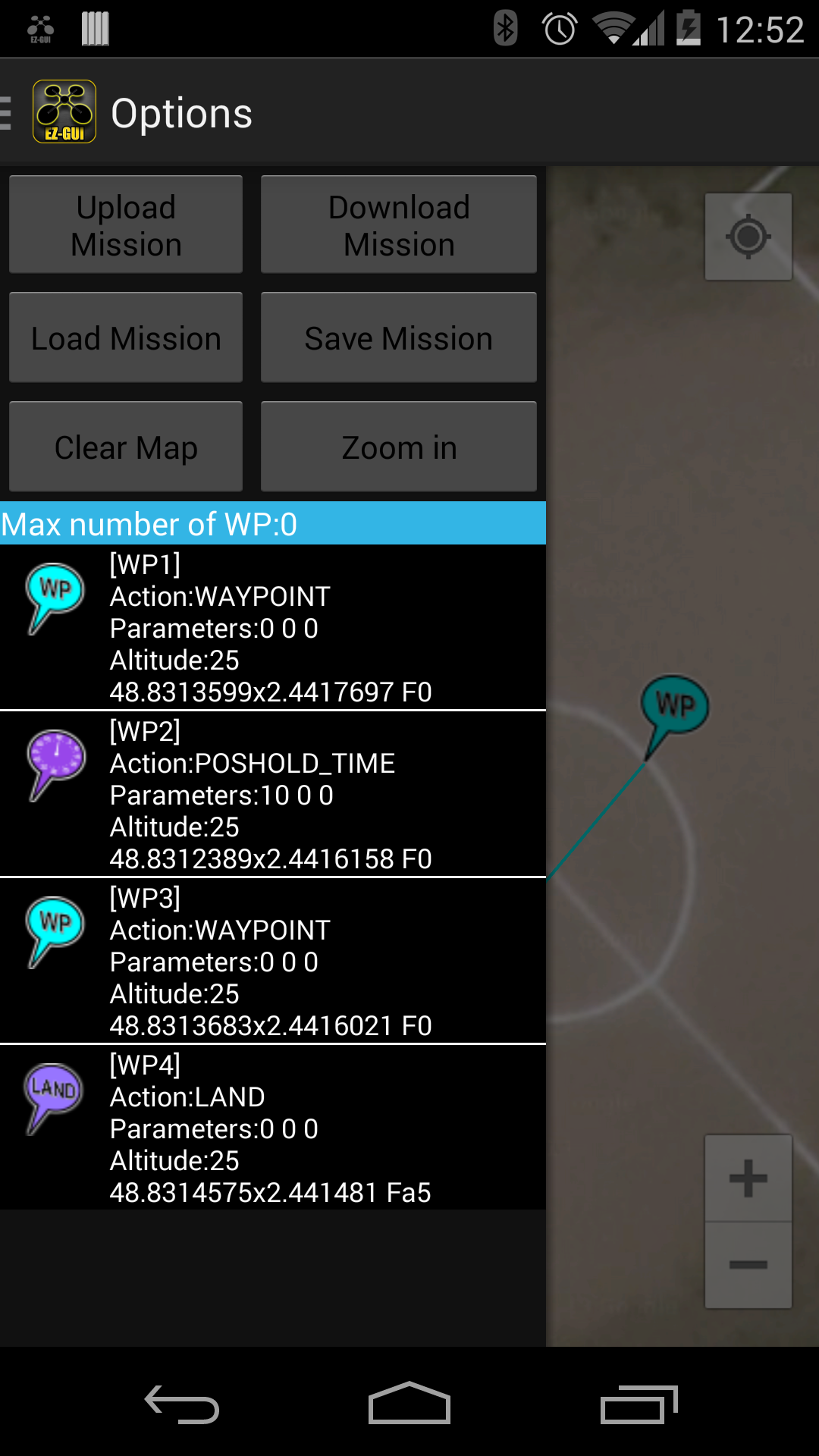 Android application EZ-GUI Ground Station Unlocker screenshort
