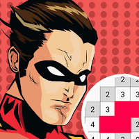 Superhero Coloring Pixel Art Color By Number