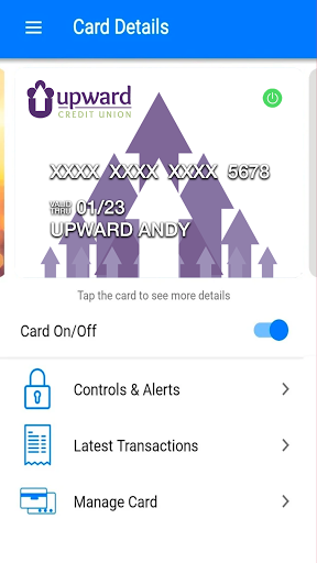 Android application Upward CardControls screenshort