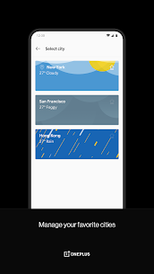 OnePlus Weather APK (جدیدترین) 3