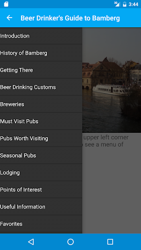 Screenshot of Bamberg Beer Guide