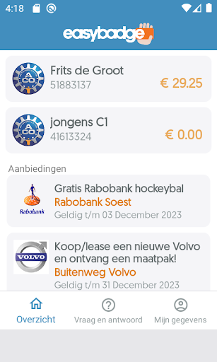 easybadge Screen 2