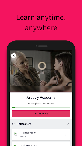 Android application Artistry Academy screenshort