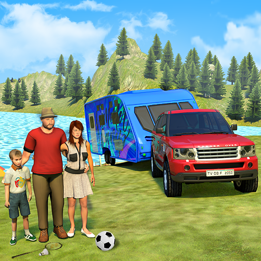 Camper Van Virtual Family Game  Icon