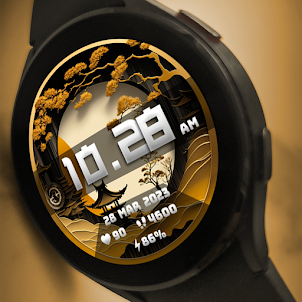 Golden Week Watch Face FLW055