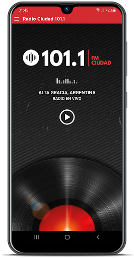 Android application Radio Ciudad 101.1 screenshort