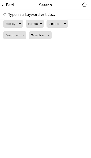 Screenshot of Solus Library App